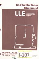 Ingersoll-Ingersoll Rand-Ingersoll Rand LLE Air Compressors reciprocating Package, Owners Manual 1986-LLE-01